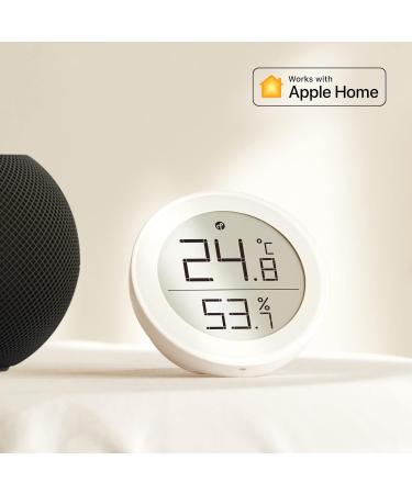 Qingping Thermometer Hygrometer Sensor for HomeKit | Wireless Temperature & Moisture Monitor | iOS Compatible | E-Link Display - Buy Online on GoSupps.com