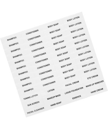 NUOBESTY 40 Sheets Stickers Nail Sticker Shampoo Bottles Tag Bottle Label Bottled Skin Care Products Travel As Shownx2pcs 12.00X4.00X0.20CMx2pcs - Buy Online on GoSupps.com
