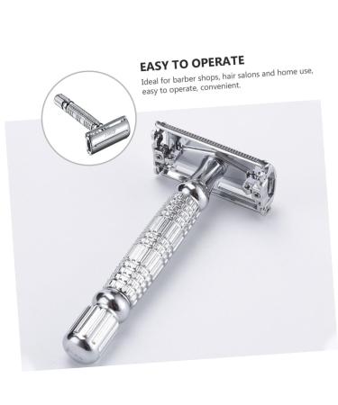 Beaupretty Manual Shaver Set - 2pcs Old Style Metal Razor for Beard & Face Shaving | Safety Razor - Buy Online on GoSupps.com