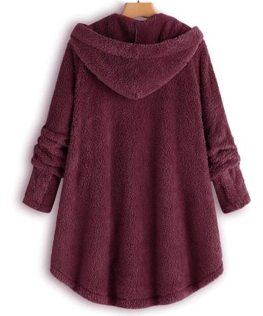 Shop Hanxiulin Oversized Plush Jacket - Warm Lined Fleece Coat for Women | Stylish & Comfortable Down Jacket with Art Fur - Buy Online on GoSupps.com