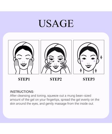 60-Second Instant Firming Eye Cream 60-Second Eye Firming Gel Under Eye Cream for Dark Circles and Puffy Eyes Instant Eye Tightener Instant Eye Bag Remover Reduce Fine Lines - Buy Online on GoSupps.com