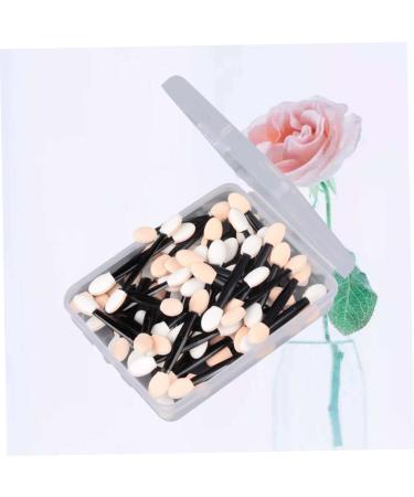 Ipetboom 50 Pcs Makeup Applicators Professional Double- End Eyeshadow Cosmetic Makeup Brush Size 1 Black - Buy Online on GoSupps.com