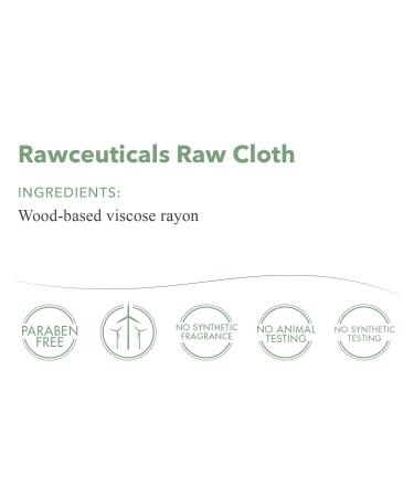emerginC Rawceuticals Raw Cloth - Eco-Friendly Reusable Facial Wipes (2 Cloths) | Sustainable Skincare Solution for All Skin Types - Buy Online on GoSupps.com