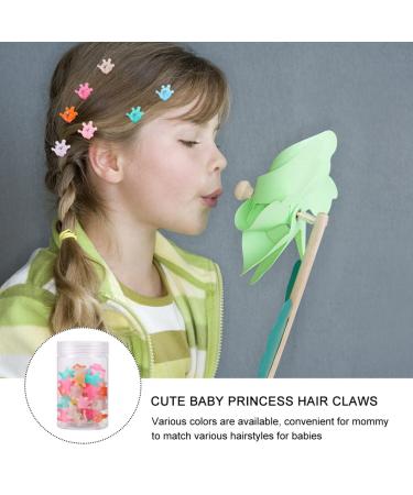 Lurrose 40pcs Mini Hair Claws & Crown Hairpins - Colorful Decorative Hair Clips for Kids | International Shipping Available - Buy Online on GoSupps.com