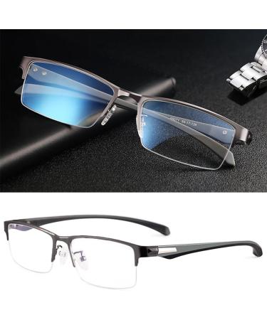 Koosufa Self-Tinting Reading Glasses with Blue Light Filter & UV Protection - Men & Women Halbrand Metal Frame - Available in Multiple Strengths - Buy Online on GoSupps.com