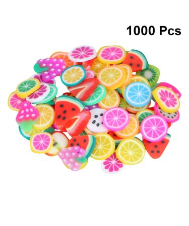 Lurrose 1000pcs 3D Fruit Slices - Soft Ceramic Nail Art DIY Decorations for Perfect Manicures - Buy Online on GoSupps.com