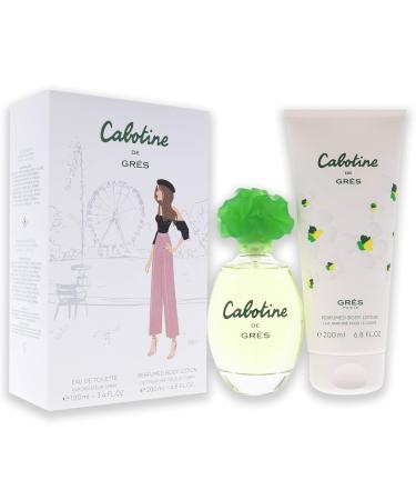Gres Cabotine 2 Piece Gift-Set Eau De Toilette Spray for Women 3.4 Ounce and Body Lotion 6.7 ounce - Buy Online on GoSupps.com