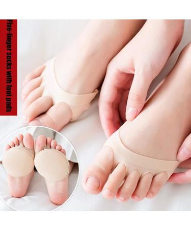 Forefoot Cushion High Heels Pads - Slipproof & Breathable Soft Pads for Shoe Comfort - 2 Pairs Black - Buy Online on GoSupps.com
