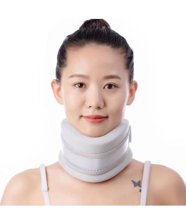 EsaSam neck support for migraine foam-collar crause soft neck support relieves pain and pressure in the spine can be used during sleeping (size: l)