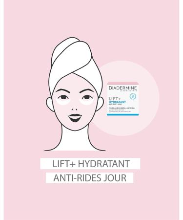 Diadermine - Lift+ Moisturizer - Face Day Cream - Ultra Firming Anti-Wrinkle Treatment - Plant Pro-Collagen and Soy Active - 89% ingredients of natural origin - 50 ml jar - Buy Online on GoSupps.com