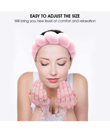 Pink Spa Headband for Skincare, Makeup Removal & Facial Masks - Buy Online on GoSupps.com