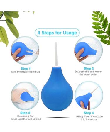 Silicone Enema Bulb - Portable 320ml Anal Shower Cleaner for Women & Men | Soft Smooth Nozzle - Buy Online on GoSupps.com