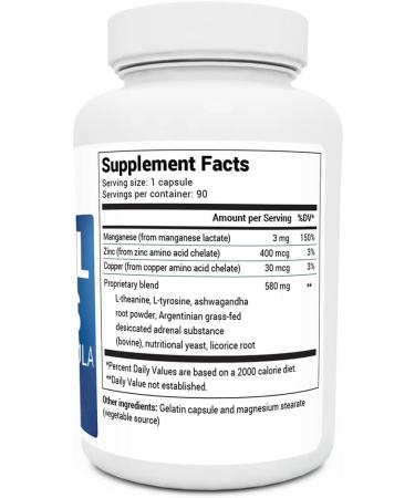 Dr. Berg's Adrenal Stress Advanced Formula - Adrenal Support Supplement - 90 Capsules - Buy Online on GoSupps.com