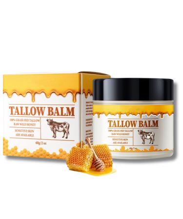 Body Lotion Women - Tallow Balm & Honey Body Lotion - Moisturiser for Dry Skin - Body Skin Care - Moisturizing Nourishing Repairing Body Cream - Body Moisturiser for Body Hand Leg
