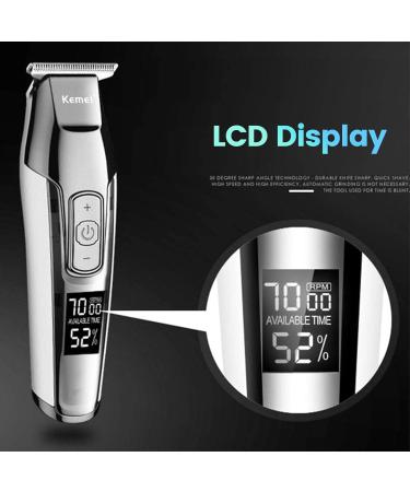 KEMEI KM-5027 Cordless Hair Clipper - Professional Electric Beard Trimmers for Men Zero Gapped T Blade Detailers International Shipping Available - Buy Online on GoSupps.com