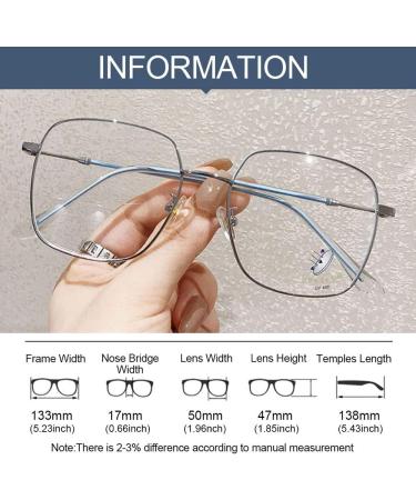 HomeSoGood Oversized Blue Light Blocking Glasses | Retro Metal Frame for Computer & Gaming | Stylish Eye Accessories for Men & Women - Buy Online on GoSupps.com