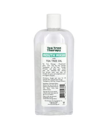 Tea Tree Therapy Natural Mouthwash - Fresh Tea Tree Oil Flavor, 12 fl oz - Buy Online on GoSupps.com