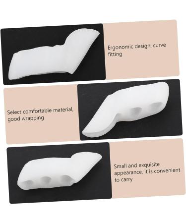 Silicone Toe Stretchers & Protectors Set - 24 pcs Bunion Guard & Separator Armor for Bunions & Bunionettes - White & Pinky Small Toe Separators by Skinx (6x2x0.6cm) - Buy Online on GoSupps.com