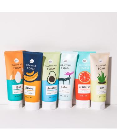 OJRN ORJENA Smileday Cleansing Foam 180ml (6.09 fl oz) (BANANA) - Buy Online on GoSupps.com