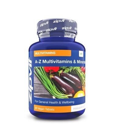 Multivitamin Tablets - Vegan Multivitamin for Women & Men - 90 Tablets - 6 Months Supply - with 25 Essential Active Vitamins & Minerals Jar of 90 Tablets