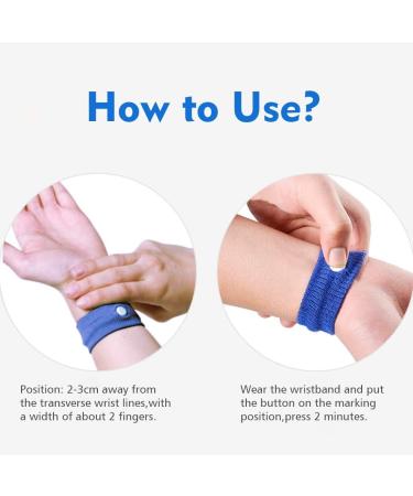Kitmate Motion Sickness Bands - 8 Pair Natural Acupressure Nausea Relief Wristbands - Buy Online on GoSupps.com