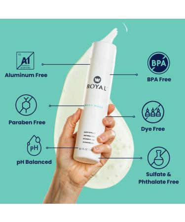 Royal Vegan Intimacy Body Wash - Organic pH Balanced Cleanser with Aloe Vera and Plant Oils - 300mL - Buy Online on GoSupps.com