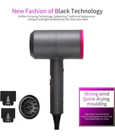 SIMBAE Unfolded Hair Dryer Unfolded Hair Dryer Air Focusing Quick Moulding Wind Adjustment Negative Ion Hair Care - Buy Online on GoSupps.com