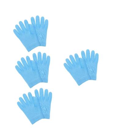 Housoutil 4 Pairs Night Moisturizing Gloves Hand Mask Gloves Overnight Spa Gloves Hand Skin Care Gloves Dry Hands Lotion Salon Accessories Hydrating Lotion Care Supplies Portable Gel