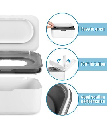 TORASO Wipes Holder with Lid - Baby Wipes Dispenser & Storage Case - 2 Gray + 2 Panda Design - Buy Online on GoSupps.com