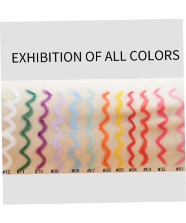 Colourful Eyeliners Matte Eyeliner Pencil Long Lasting Waterproof Makeup Cosmetics 12PCS eyeliner - Buy Online on GoSupps.com