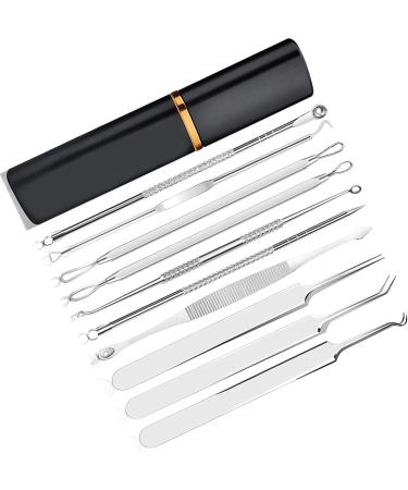 Verdant Touch Portable Blackhead Needle Set Blackhead Needle Set Stainless Steel Aluminum Box Portable Blackhead Extractor Tool Kit for Men Women - Buy Online on GoSupps.com