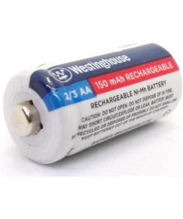 8X Westinghouse 2/3 AA Ni-Mh Rechargeable Batteries - 1.2V 150mAh | Eco-Friendly Long-Lasting Power | International Shipping Available - Buy Online on GoSupps.com
