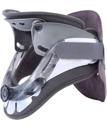 JLASDR neck protection postoperative protection for neck and chin through adjustable cervical retractor neck retractor tool for restoring the neck care (color: grigio)