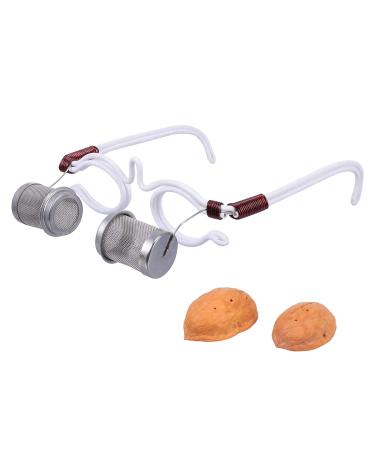 Lixbd walnut shell moxibusion glasses with frames for moxa relieves short-sightedness moxibusion eye tiredness warm moxibus massage moxa-stick.