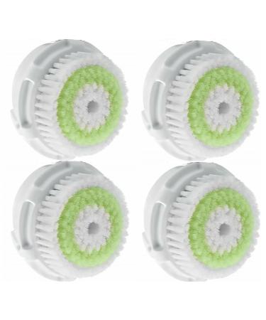PurrsianKitty Facial Cleansing Acne Brush Heads Replacement Compatible With Clarisonic (4-Pack), 4 x Acne Replacement Cleansing heads, For Clogged and Enlarged Pores
