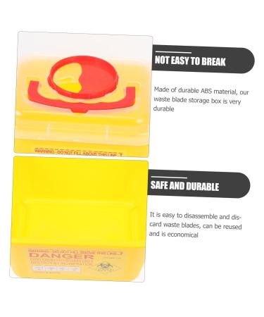 Lalafina Portable Recycling Box for Sharp Needles & Blades - Safe Storage Container for Waste Blades | Durable ABS Design - Buy Online on GoSupps.com