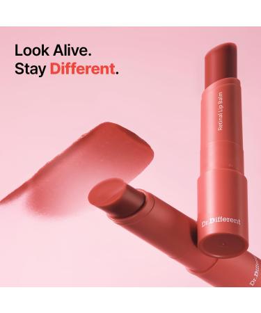 Dr.Different Retinal Lip Balm Duo - Clear & Tinted Moisture Set Anti-Wrinkle Retinal Lip Treatment K-Skincare made by Korean Dermatologist 0.14oz each - Buy Online on GoSupps.com
