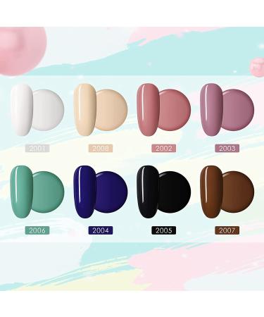 8 Color Gel Nail Polish Kit for DIY Manicure | Soak Off UV LED Gel Starter Set for Women | Nail Art Supplies for All Seasons - Buy Online on GoSupps.com