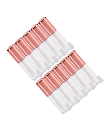 Pongnas Stylish Advanced Device for Home Use Lip Gloss Tubes 10pcs 1.2ml DIY Empty Lipstick Tube Small Refillable Travel Lip Gloss Bottles with Plu...