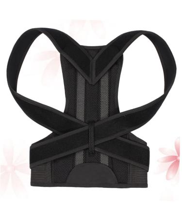 FOMIYES Hunchback Correction Belt - Adjustable Posture Brace for Men & Women | Lumbar Support & Shoulder Strap - 32x27CM Black - Buy Online on GoSupps.com