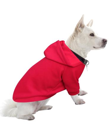 Hualisiji dogs hoodie large dog sweater large dogs dog sweater large warm and light with a soft texture easy to wear and light colors (4xl red) 4xl red
