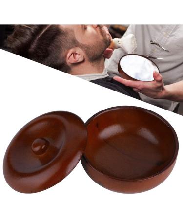 Buy Rubber Wood Shaving Soap Bowl with Lid - Foaming Shaving Bowl for Men | Eco-Friendly & Durable Shaving Accessories - Buy Online on GoSupps.com