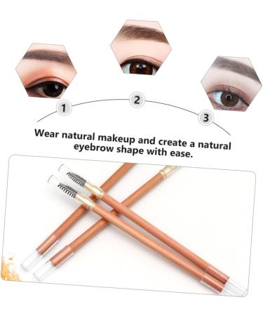 SOESFOUFU 2pcs Double Ended Eyebrow Pencil with Brush Women Makeup Pencils Makeup Eyebrow Tool Eyeliner Wood - Buy Online on GoSupps.com