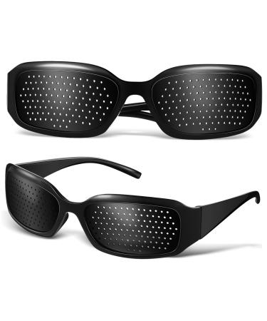 Healeved 2 pieces visual correction-hole-bulk schnapps glasses Glass cladding drinking glasses Full glasses Full-frame protective glasses anti-fatigue decorative mirror