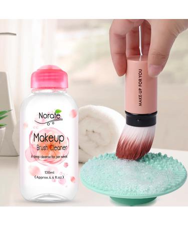 Norate Makeup Brush Cleaner Solution - Gentle Formula for Makeup Brushes, Sponges, and Powder Puffs - 4.4 FL.OZ - Buy Online on GoSupps.com