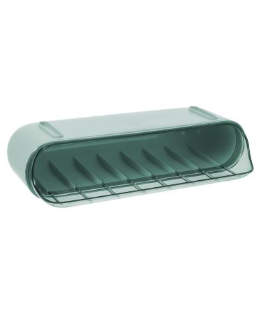 GLEAVI 1 Pc Slide Egg Collection Egg Stacker for Refrigerator Double Layer Food Container Protective Box Green 28.5X15CM