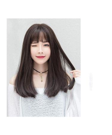 BGHJUE Long Fluffy Natural Wig for Women - Short Wave Hair for Round Face - Buy Online on GoSupps.com