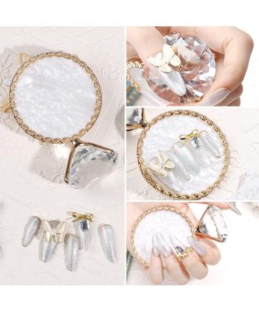 AKOAK Shell Diamond Nail Art Display Rack Palette - Golden Nail Polish Gel Display Props - Buy Online on GoSupps.com