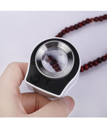 Uncles Magnifier 10X Metal Pocket Magnifying Glass Optical Len-Jewelery Loupe Identification Jeweler with Money Detector-Light - Buy Online on GoSupps.com