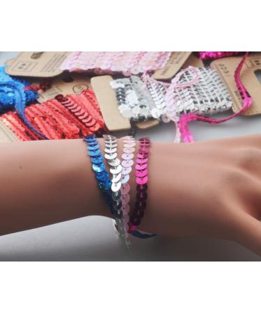 12 Colors 5mm Flat Sequin Trim String Sequins for DIY Craft Embellishments - ALLinONE - Buy Online on GoSupps.com